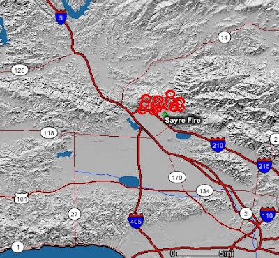 California: Sayre fire near Sylmar, evacuation map - Wildfire Today