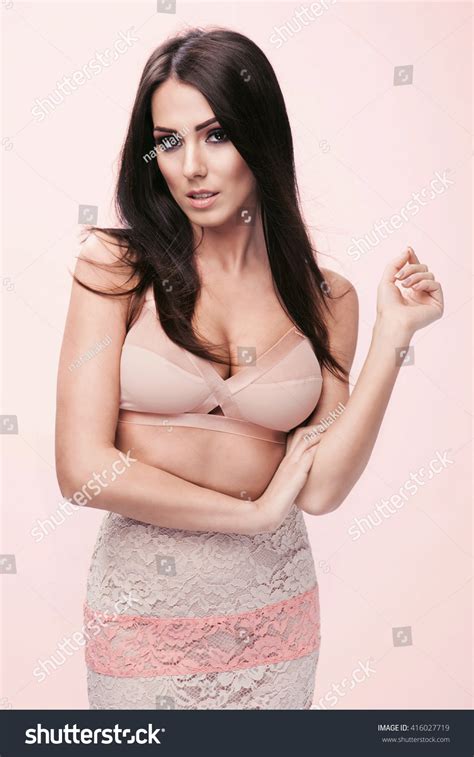 Beautiful Sexy Brunette Woman Perfect Body Stock Photo 416027719 Shutterstock