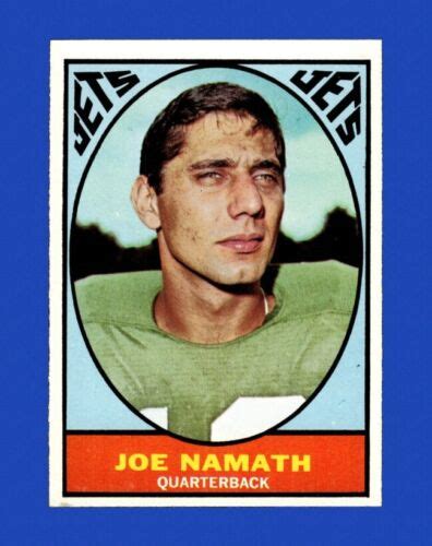 1967 Topps Set Break 98 Joe Namath VG VGEX GMCARDS EBay