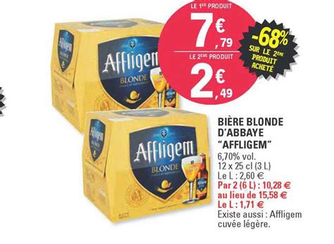 Promo Bi Re Blonde D Abbaye Affligem Sur Le Me Produit Achet Chez E Leclerc