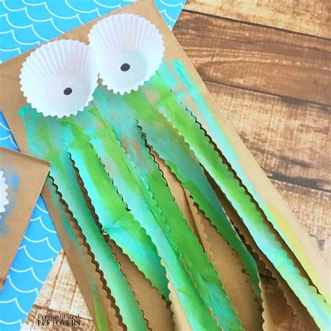 Paper Bag Jellyfish Craft For Kids