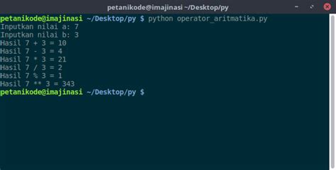 Belajar Pemrograman Python Mengenal Jenis Operator Dalam Python
