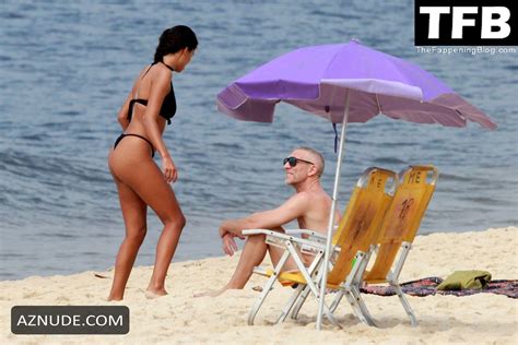 Tina Kunakey Sexy Seen Showing Off Her Hot Body At The Beach In Ipanema Aznude