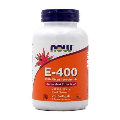 상품 상세보기 비타민 E Now Foods 나우 푸드 E 400 위드 믹스드 토코페롤 250 소프트젤 E 400