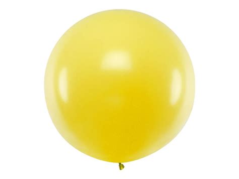 Balon olbrzym żółty pastelowy 100 cm OLBO 006 sklep Smart Deco