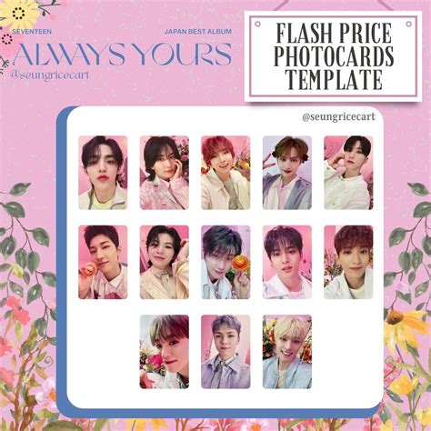 SEVENTEEN ALWAYS YOURS JAPAN BEST ALBUM Flash Price Ver Official Photo