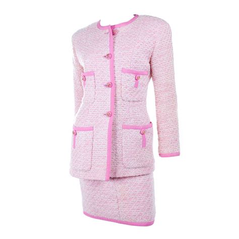 Chanel Suit in Pink and Creme Documented | Chanel suit, Hip clothes ...