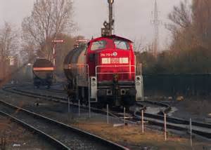 Eine Lok Der Baureihe Beim Rangieren Im Kempener Bahnhof