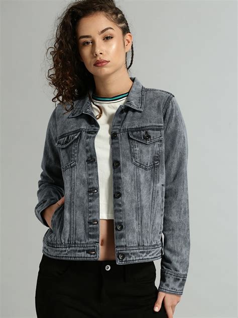 womens gray denim jacket  aaron copeley blog