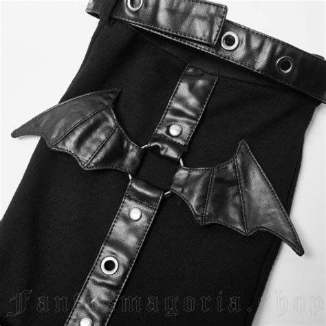 Bat Babe Black Legwarmers WS 462 BK By Punk Rave Brand