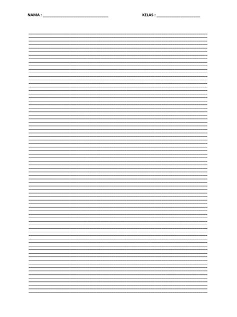 kertas tulisan berangkai