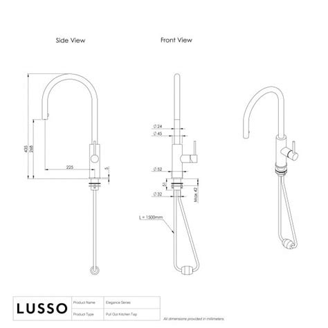 Brushed Stainless Kitchen Taps Lusso