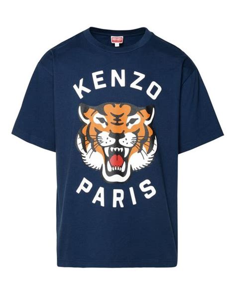 Kenzo T Shirt Lucky Tiger In Blue For Men Lyst