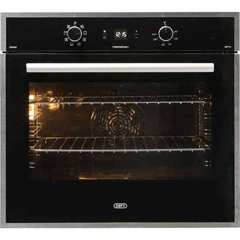 Defy Gemini Thermofan Eye Level Black Oven Dbo774 Bargains