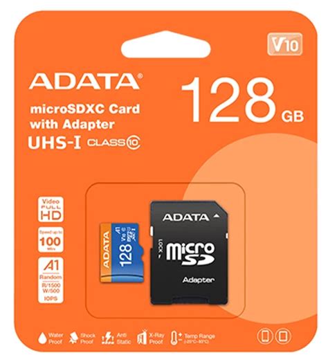 کارت حافظه microSDXC ای دیتا مدل Premier V10 A1 کلاس 10 استاندارد UHS-I ...