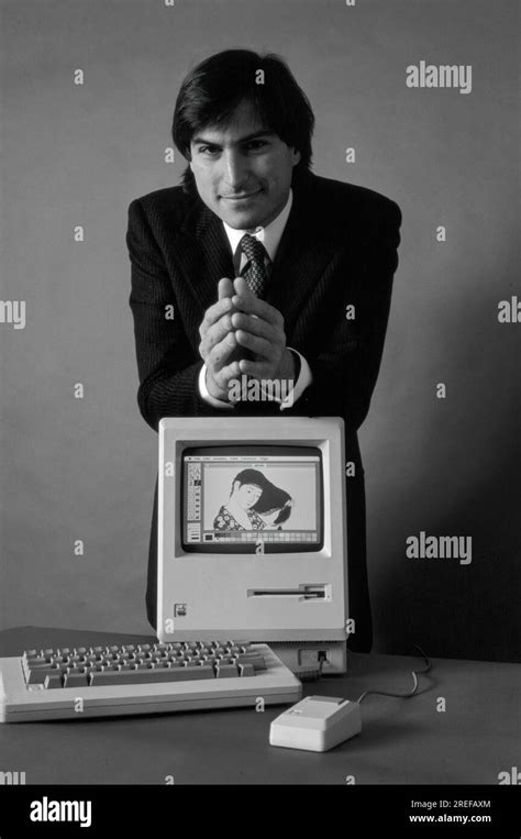 Steve Jobs Co Founder Of Apple Computer Company With The Apple