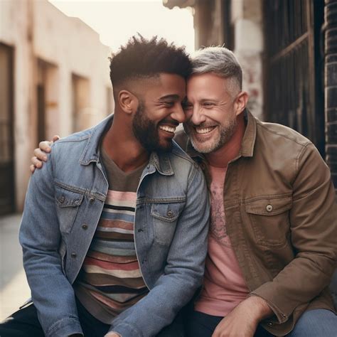 Premium Photo Stock Image Of A Gay Couple Embracing Each Other Affectionately Sharing A Loving