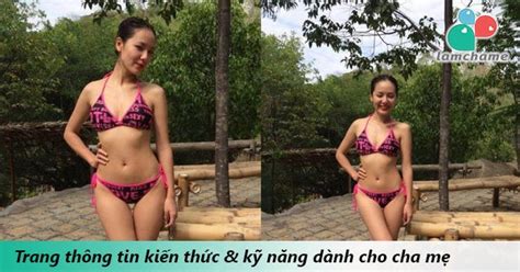 Phương Linh diện bikini khoe vóc dáng gợi cảm Làm cha mẹ