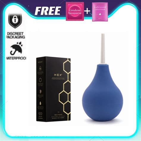 Anal Douche Enema Bulb Irrigation Vaginal Cleaner System Vagina Butt Cleaning Backflow Prevent