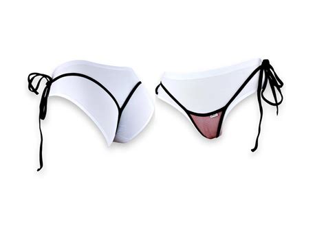 1011 2SS Y Back Micro Bikini Thong Sexy String Spandex Swimwear Minimalist Tie Side Bikini