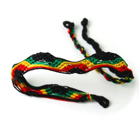 Rasta Friendship Rope Wrist Bracelet 100 Cotton Reggae Marley Irie