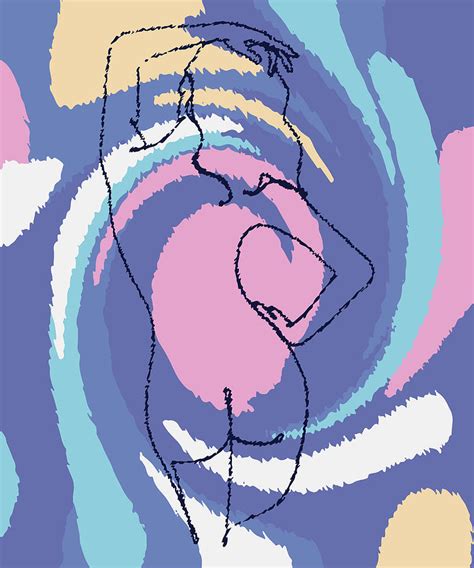 Naked Woman Back Line Drawing Abstract Art Decor Naked Woman S Back
