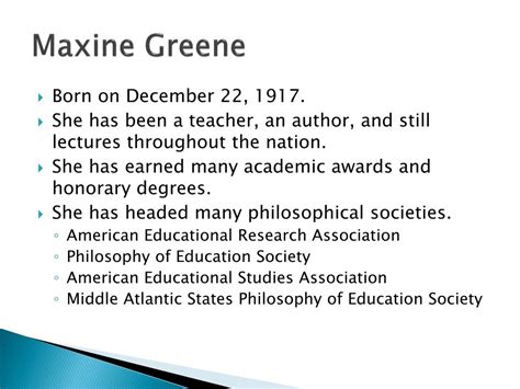 PPT - Maxine Greene, E.D. Hirsch, and Howard Gardner PowerPoint