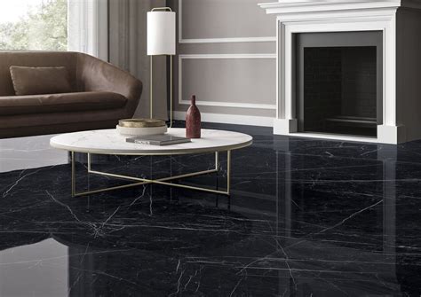 Black Granite Look Ceramic Tile Floor Why Tile