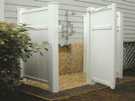 Bathroom Outdoor Shower Enclosure How To Choose The Best Materials With