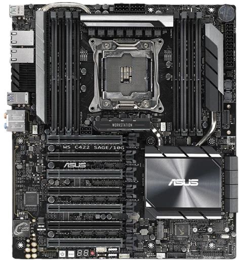 Материнская плата Asus WS C422 SAGE/10G Intel C422 LGA 2066 (Socket R4 ...