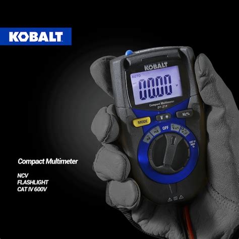 Kobalt Digital Display Multimeter 02 Amp 600v Dt 218 At