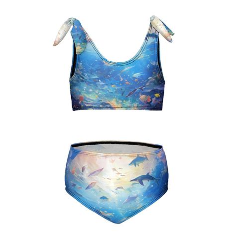 Underwater World Girl S Piece Bikini Set Beach Sport Swimsuit Swimwear Y Cm Walmart