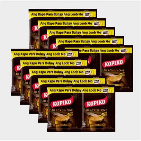 Kopiko Black 3 In One Coffee Twin Pack 56g X 10 Shopee Philippines