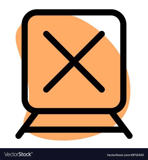 Train Cancelled Due To A Technical Issue Vector Image