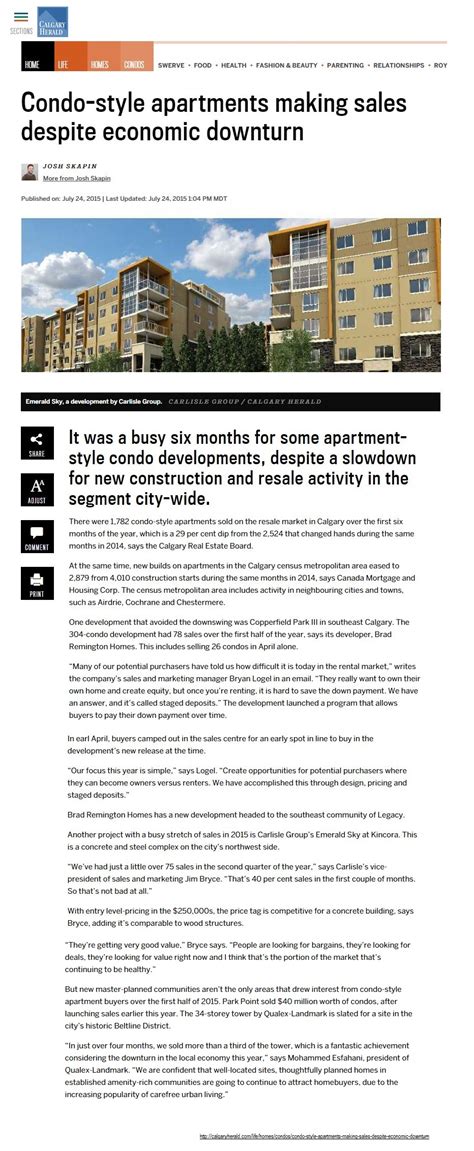 Condo Style Apartments Making Sales — Qualex Landmark™
