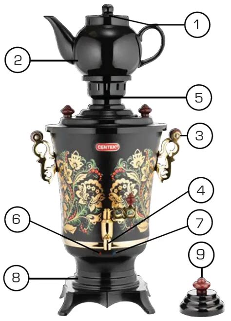 Centek CT-0093 Electric Samovar Instruction Manual