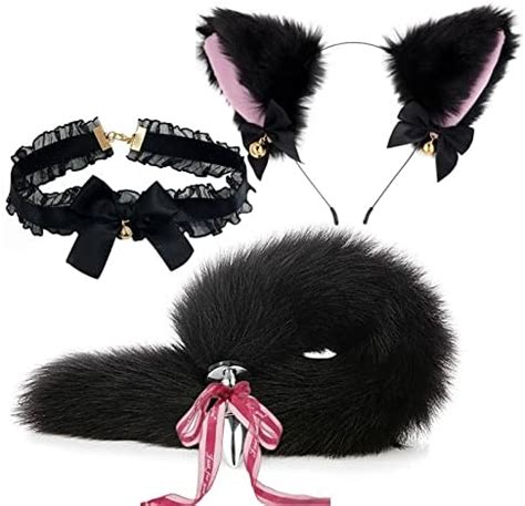 Amazon Anal Plug Butt Plug Pcs Set Sex Fox Tail Anales Plug Toys Butt Plugs With Cat Ears