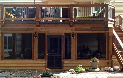 Deck with Enclosed Porch - Picture 6468 | Decks.com