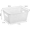 Amazon Nicunom 12 Pack Plastic Storage Baskets Small Pantry