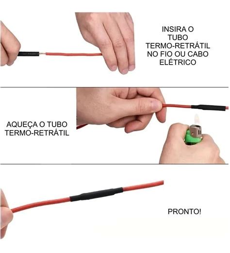 Kit Espaguete Isolante Tubo Termo Retr Til Colorido Pe As Caixa