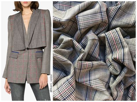 Костюмная Ткань в Клетку Принц Уэльский в Табачных тонах Италия в ...