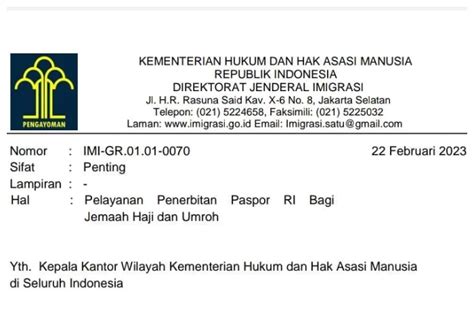 Terbitkan Surat Resmi Dirjen Imigrasi Cabut Aturan Rekom Kemenag