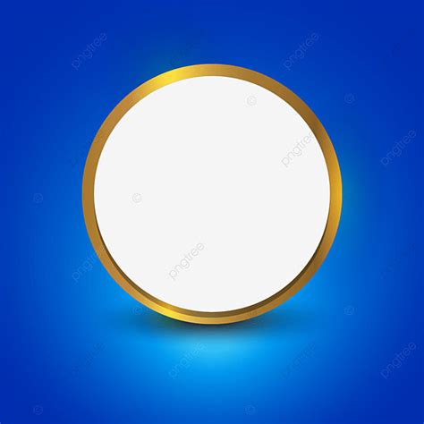 Profile Circle Vector Design Images, 3d Circle Profile Photo Frame Png Vector, 3d Circle Gold ...