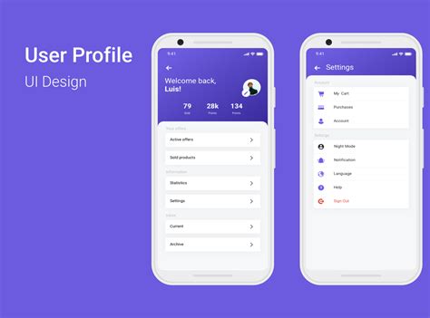 Profile View Ui Design