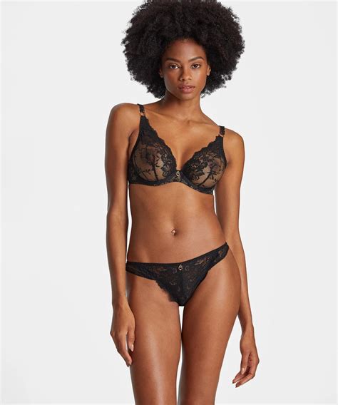 Femme Aubade Lingerie D Exception Night Bird Soutien Gorge Triangle Avec Armatures Black
