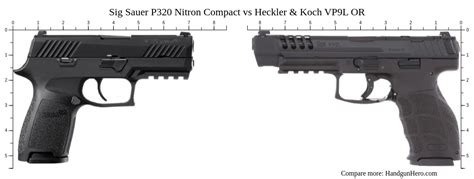 Sig Sauer P Nitron Compact Vs Heckler Koch Vp L Or Size Comparison