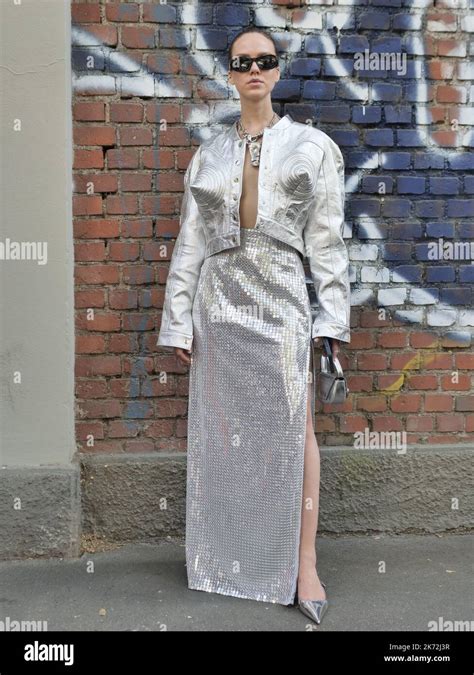 Fshion Blogger Street Style Outfit Before Fendi Fashion Show At Milan