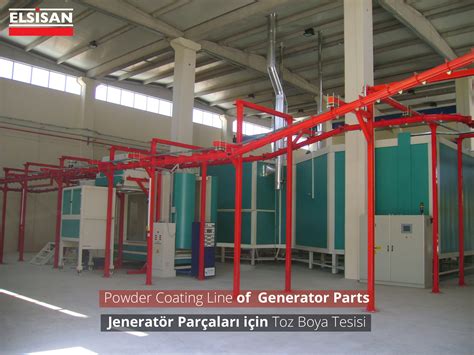 Powder Coating Line For Generator Parts Elsisan