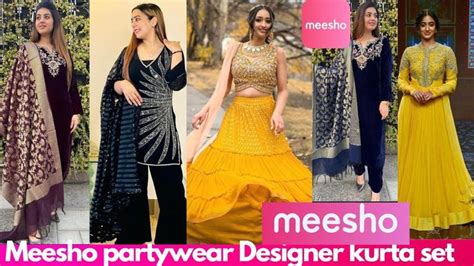 😍👗meesho Haulmeesho Party Wear Kurta Setgowns👗sharara Set Velvet Dress Wedding