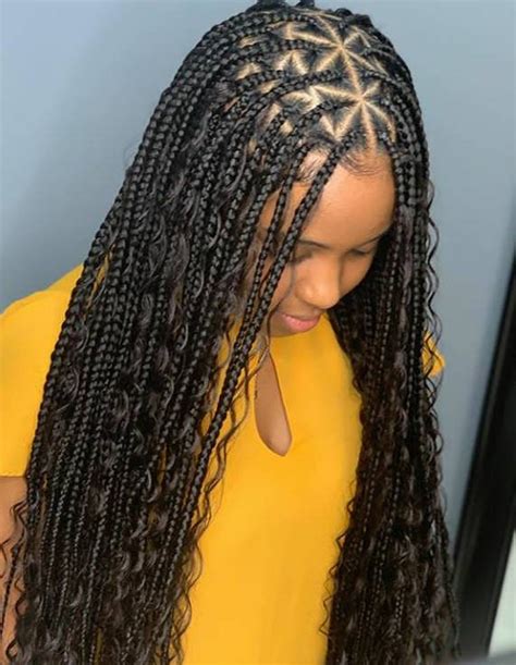 10 Knotless Braids With Curls At The End The Fshn